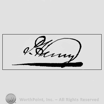 Autograph/Signature : Henry Patrick.