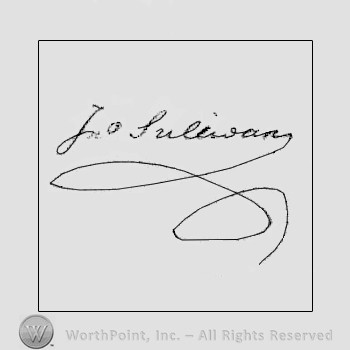 Autograph/Signature : Sullivan John, letter signed  Jno.Sullivan.