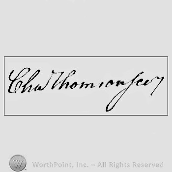 Autograph/Signature : Thompson Charles.