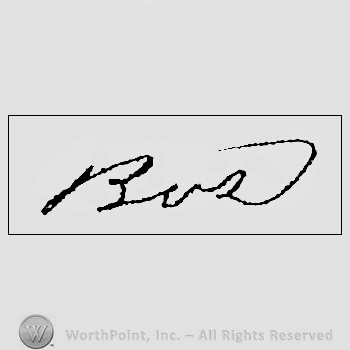 Autograph/Signature : Custer Boston.