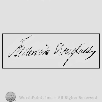 Autograph/Signature : Douglass Frederick.
