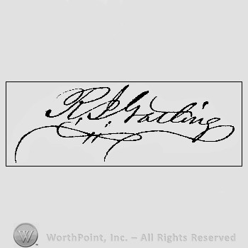 Autograph/Signature : Gatling Richard J.