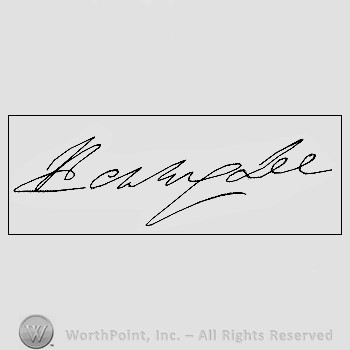 Autograph/Signature : Lee Henry.