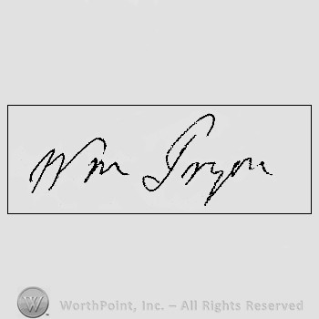 Autograph/Signature : Tryon William.