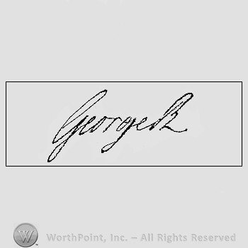 Autograph/Signature : George III; King of England.