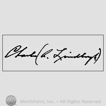 Autograph/Signature : Lindberg Charles A.