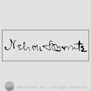 Autograph/Signature : Nelson Horatio Viscount.