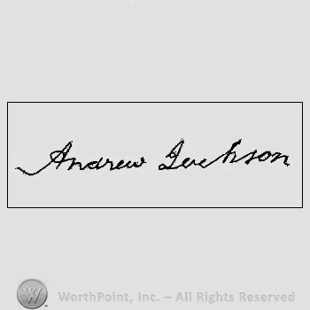 Autograph/Signature : Jackson Andrew.