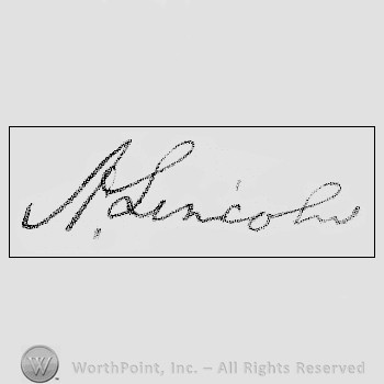 Autograph/Signature : Lincoln Abraham.