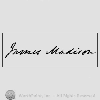 Autograph/Signature : Madison James.