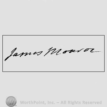 Autograph/Signature : Monroe James.