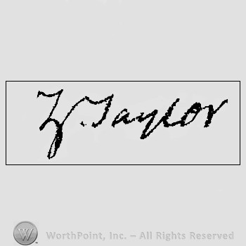 Autograph/Signature : Taylor Zachary.