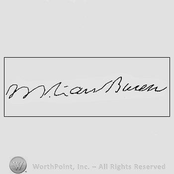 Autograph/Signature : Van Buren Martin.