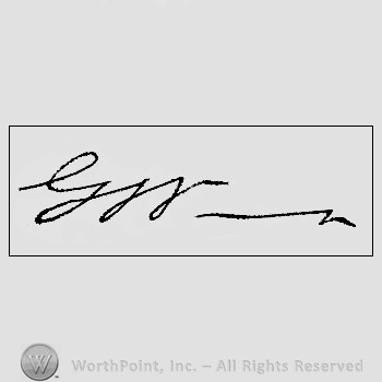 Autograph/Signature : Washington George.