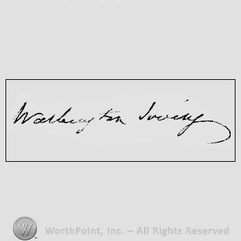 Autograph/Signature : Irving Washington.