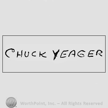 Autograph/Signature : Yeager Chuck.