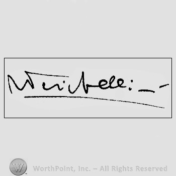 Autograph/Signature : Fellini Federico.