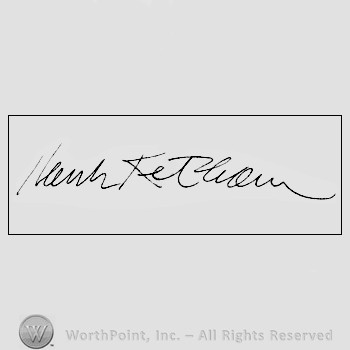 Autograph/Signature : Ketcham Hank.
