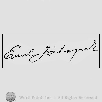Autograph/Signature : Emil Zatopek.