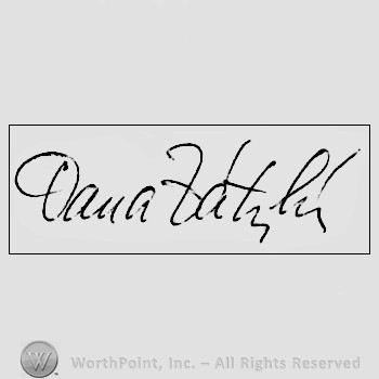 Autograph/Signature : Zatopkova Dana.