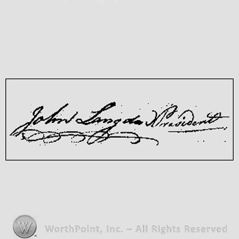 Autograph/Signature : John Langdon.