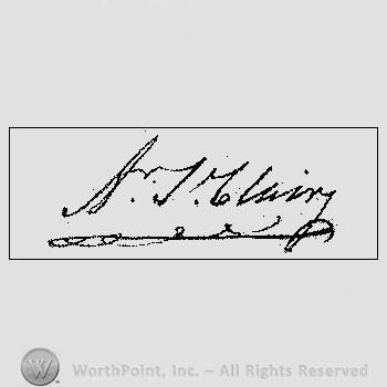 Autograph/Signature : Arthur St. Clair.