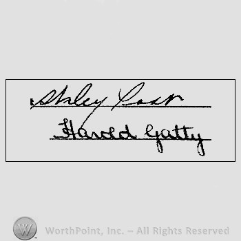 Autograph/Signature : Wiley Post and Harold Gatty.