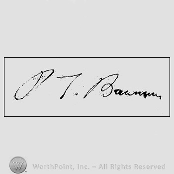 Autograph/Signature : Barnum, Phineas T.