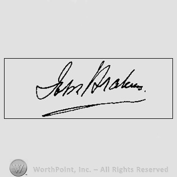 Autograph/Signature : Johannes Brahms.