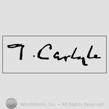Autograph/Signature : Carlyle Thomas.