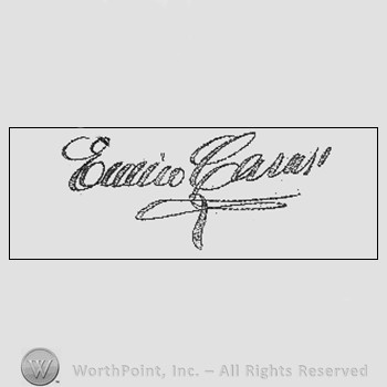 Autograph/Signature : Caruso Enrico.