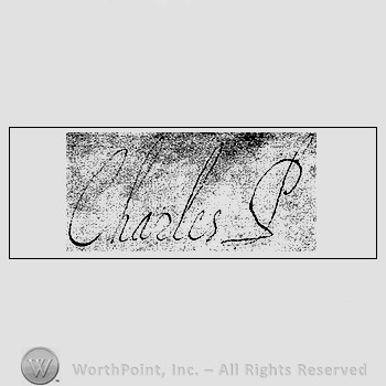 Autograph/Signature : Charles I.