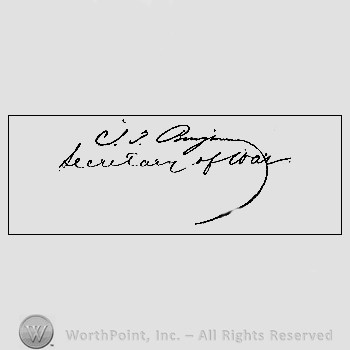 Autograph/Signature : Judah P. Benjamin.