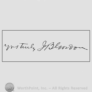 Autograph/Signature : John B. Gordon.