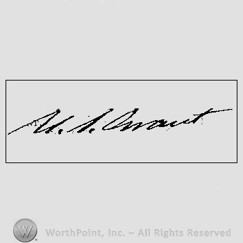Autograph/Signature : Ulysses S. Grant.