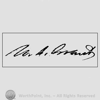 Autograph/Signature : Ulysses S. Grant.