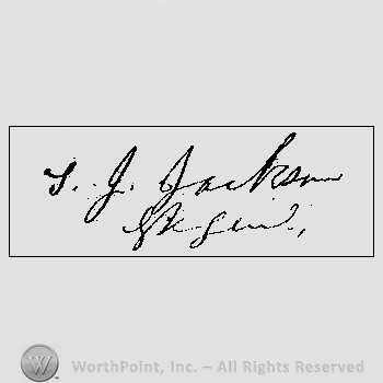 Autograph/Signature : Thomas J. Jackson.