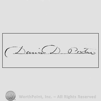 Autograph/Signature : David D Porter.