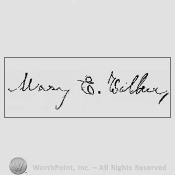 Autograph/Signature : Mary E. Walker.