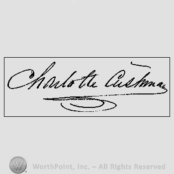 Autograph/Signature : Cushman Charlotte.