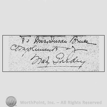 Autograph/Signature : Garden and Fremstad.