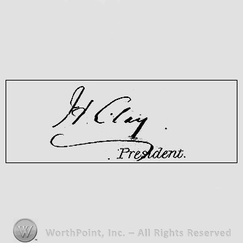 Autograph/Signature : Clay Henry.