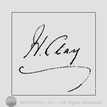Autograph/Signature : Clay Henry.