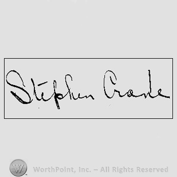 Autograph/Signature : Crane Stephen.