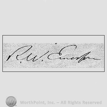 Autograph/Signature : Emerson Ralph Waldo.