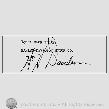 Autograph/Signature : William H. Davidson.