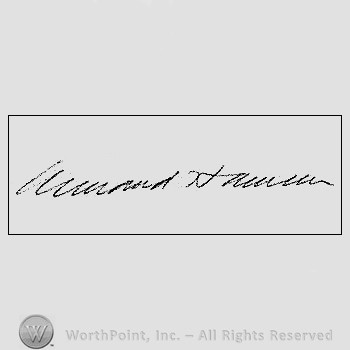 Autograph/Signature : Armand Hammer.