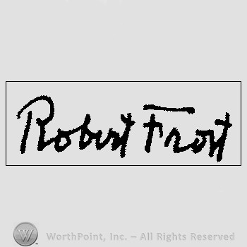 Autograph/Signature : Frost Robert