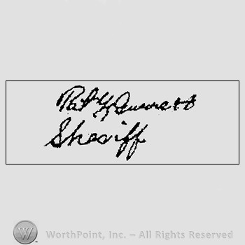 Autograph/Signature : Garrett Pat.