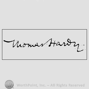 Autograph/Signature : Hardy Thomas.